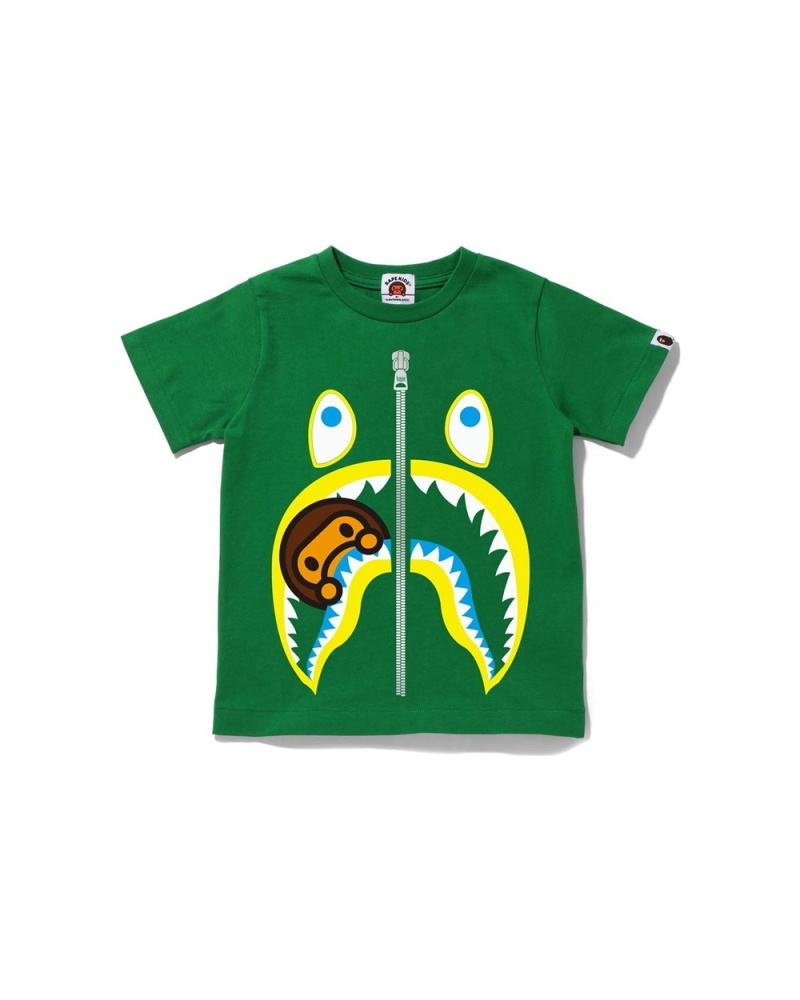 Hauts Bape Milo Shark Vert Enfant | QCG-69179589